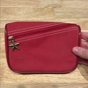 Red Este’e Lauder makeup bag w/ Star Accent